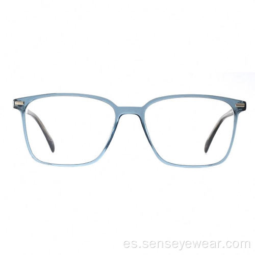 Mujer Square Eco Acetate Frames Gafas ópticas